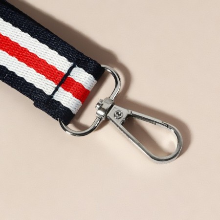 Handle-toe for bags, slings, 20 × 2.5 cm, blue/white/red color-2
