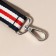Handle-toe for bags, slings, 20 × 2.5 cm, blue/white/red color