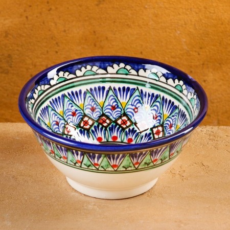 Rishtan ceramics "Patterns", 18 cm, big, mix-9