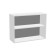 Cabinet with shelves, 800 × 300 × 600 mm, white/white color