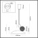Suspended lamp Travertino IP20 LED 20W 3000k