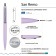 Automatic ball handle, 1.0 mm, BrunovisConti San Remo, blue rod, metal case Soft Touch Lilac, in case