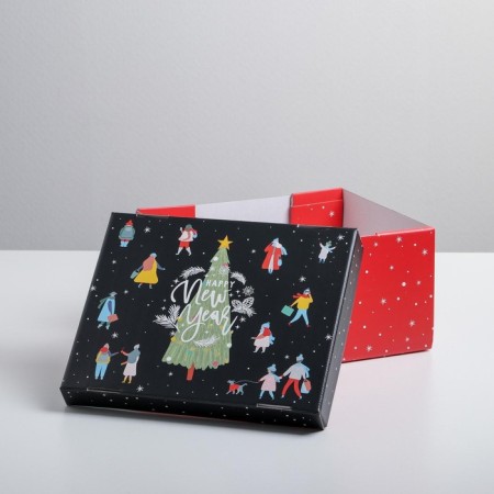 Happy New Year folding box, 31.2 x 25.6 x 16.1 cm, New Year-3