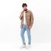 Men's shirt mist overSize size 48, beige