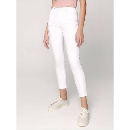 Women's jeans with a high landing CONTE Elegant Mom Fit, size XS, color White-3