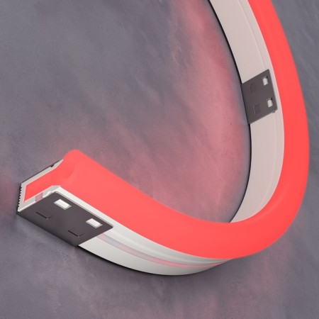 Flexible neon Led Strip, IP67, 9.6W/m, LED, red glow red-4