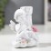 Souvenir Polystone Snowel Angel with roses MIX 10x9.5x6.8 cm