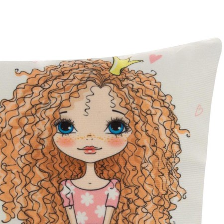 Pillowcase decorative Ethel girl stories »Dreams» 40x40 cm, velor-1