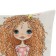 Pillowcase decorative Ethel girl stories »Dreams» 40x40 cm, velor