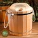 Waren 20l. Cedar, with a plastic insert, with a lid