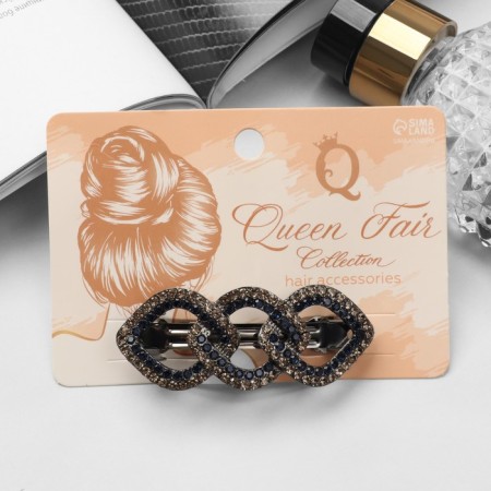 Hair hair clip "Brioni" links, 6.5 cm-2