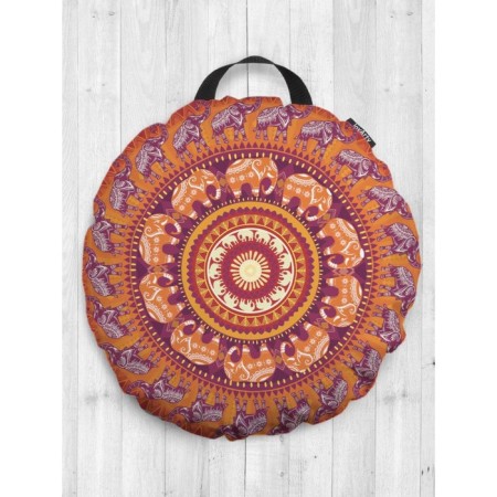 Siddle Pill "Elephant Mandala", Decorative, D = 52 cm