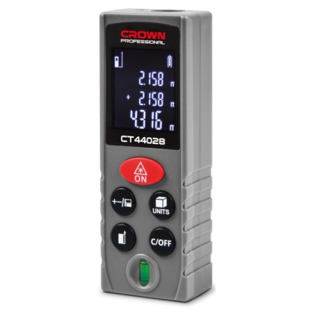 Laser rangemaker Crown CT44028, 40 m, sight, ± 2 mm, 650 nm