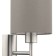 Bra Maserlo 1x60W E27, nickel, beige 14.5x14.5x30.5 cm