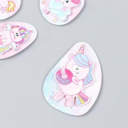 Cardboard sticker 2 layers of "unicorn and sweets" 17x12 cm-1