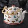 Keramic teapot keramic with metal sieve "Butterflies", 900 ml