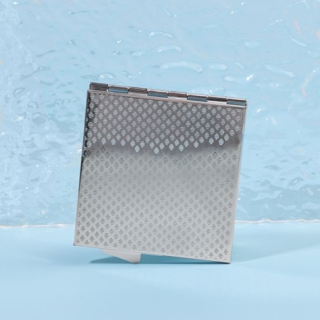 Folding mirror, 6 × 6 cm, silver color-4