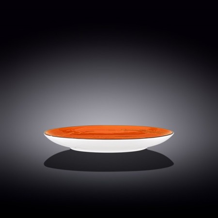 Round plate Wilmax England Spiral, D = 25.5 cm, Orange color-1