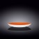Round plate Wilmax England Spiral, D = 25.5 cm, Orange color