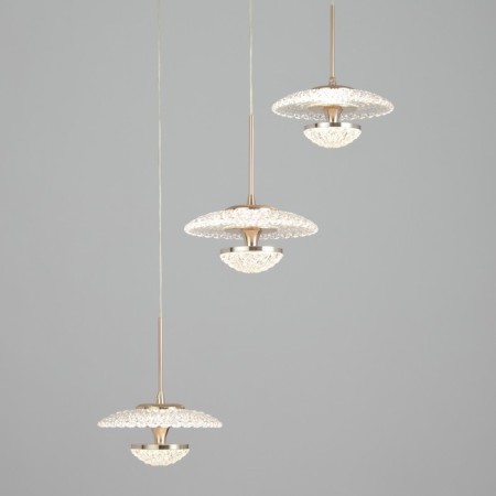 Lamp Bayerlux "Ghanvi" Led 36W 4000k gold 16x16x19-110 cm-2