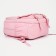 School backpack of textiles on lightning, 3 pockets, pink color