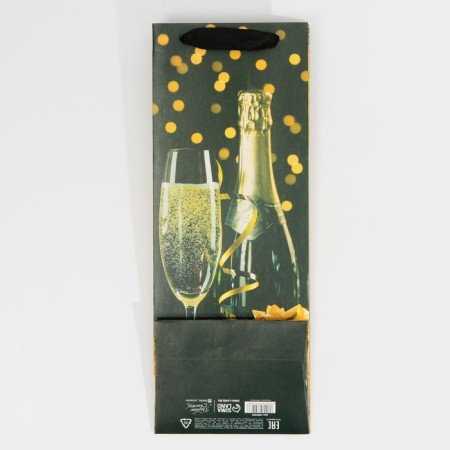 Package for the bottle "Festive night", 13 x 36 x 10 cm, New Year-3