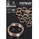 The connective ring is double, insoluble 0.6 cm (set 50 g, ± 510 pcs.) SM-1025, color gold