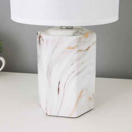 Table lamp "Ilmrammore" 1he14 40W Beige 17.5x17.5x30.5 cm Risalux-3