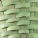 Wicker basket, d28x15x31.5cm, green, bamboo