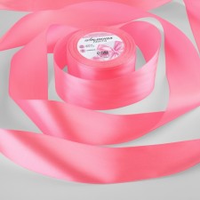 Satin ribbon, 50 mm × 23 ± 1 m, the color of the rich pink No. 05
