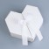 Box Self -Assembly Heart, 17 x 17 x 6 cm, white