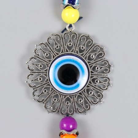 Suspension from the evil eye "openwork medallion" 23.2 cm mix-1
