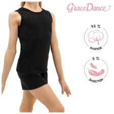 T -shirt is sports for gymnastics and dancing Grace Dance, p. 46, black color