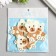 Decor for creativity Textile embroidery "Bear with a heart" 5.8x4.6 cm