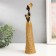 Souvenir Polystone "African in a wicker dress" Gold 27x8x6 cm