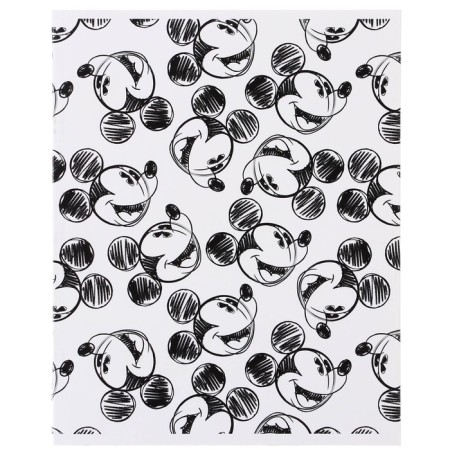 Notebook of 48 sheets in a cage, cardboard cover, block No. 2, whiteness 75% (gray sheets), Mickey Mouse-2