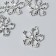 Decor for creativity Metal "Flower" silver 2.5x2.7 cm