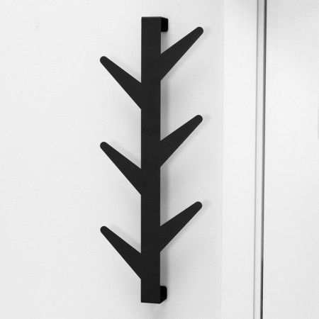 Wall hanger "Birch", 60.5 × 23.5 × 5.5 cm, black color-3