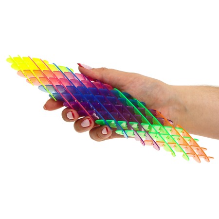 Antistress toy "worm", rainbow color-7