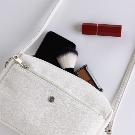 Women's bag with lightning, white color-8