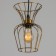 Freight Bayerlux lamp E27 40W gold 16x16x23-123cm