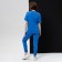 Female set (T -shirt/pants), blue color, size 52