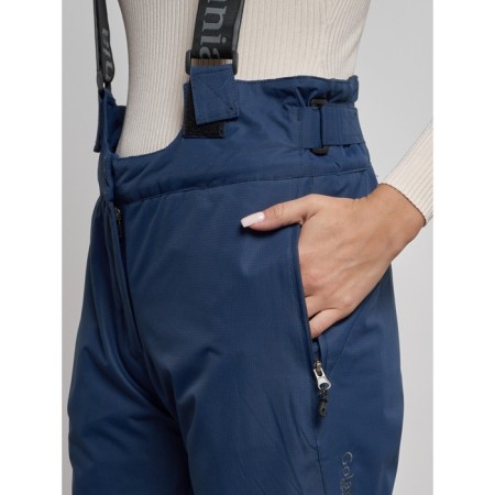 Semi-combinezone ski insulated female winter, size 42, dark blue color-7