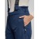 Semi-combinezone ski insulated female winter, size 42, dark blue color