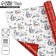 Paper packing gloss double -sided "New Year's graphics", 70 x 100 cm, New Year