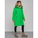 Coat insulated winter female, size 42, green color