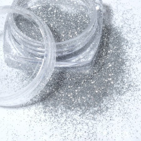 Sparkles for decor, reflective, small, silver color-3