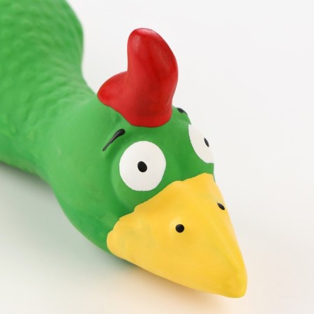 Fresh toy for dogs from latex "Rooster", 18 cm, green-3