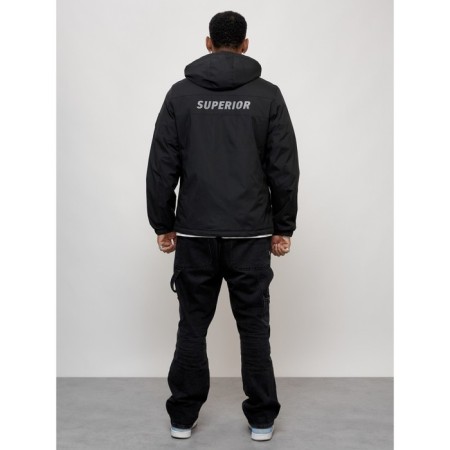 Sports male jacket, size 56, black color-3