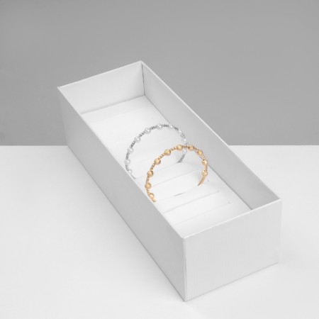 Stand for jewelry "Casket" 13 seats, 24.5 × 9 × 7 cm, white color-2